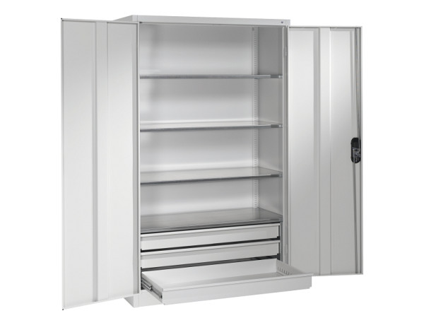 C+P Werkzeugschrank Acurado, H1950xB1200xT500mm, 7035/7035, Zylinderschloss, 8931-503 S10421