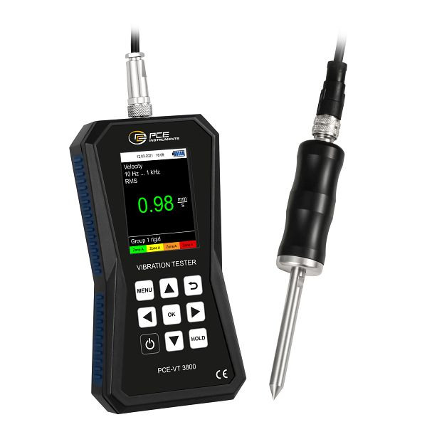 PCE Instruments Vibrationsmessgerät mit externem Sensor mit Handgriff, PCE-VT 3800S