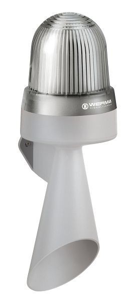 WERMA LED-Hupe Wandmontage Dauerton 24VAC/DC CL- klar, 434.400.75