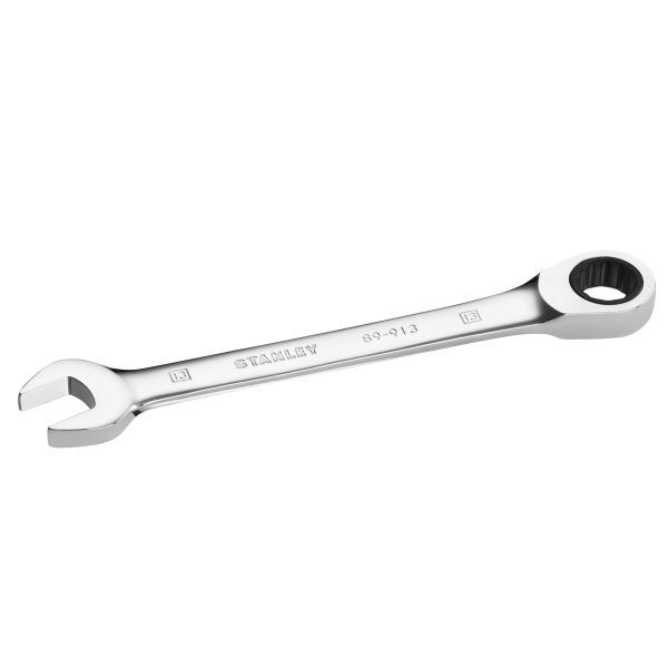 Stanley Flacher Ringmaulschlüssel mit Ratsche 13 mm, 72 Zähne, 5° Betätigungswinkel, STMT89913-0