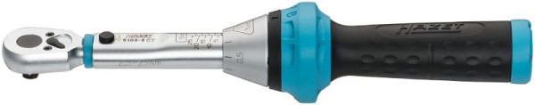 Hazet Drehmoment-Schlüssel, Nm min-max: 2.5 - 25 Nm, Toleranz: 3%, Vierkant massiv 6,3 mm (1/4 Zoll), 5108-3CT