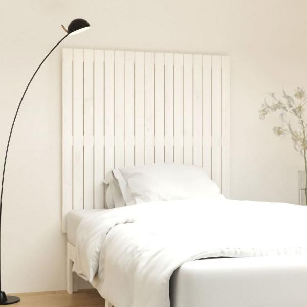 vidaXL Wand-Kopfteil Weiß 108x3x110 cm Massivholz Kiefer, 824924