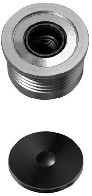 HELLA Generatorfreilauf, Gewindemaß: M16x1,5, Anzahl der Rillen: 5, mit Kappe, 9XU 358 038-291