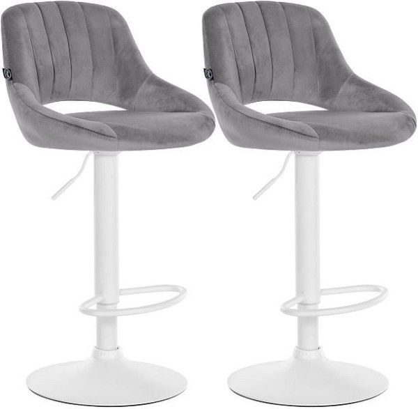 CLP Barhocker Milet Samt W, dunkelgrau, VE: 2 Stück, 324468