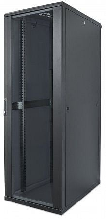 INTELLINET 19" Netzwerkschrank, 42 HE, 2033 (H) x 600 (B) x 800 (T) mm, Schutzklasse IP20, vollständig montiert, schwarz, 713429