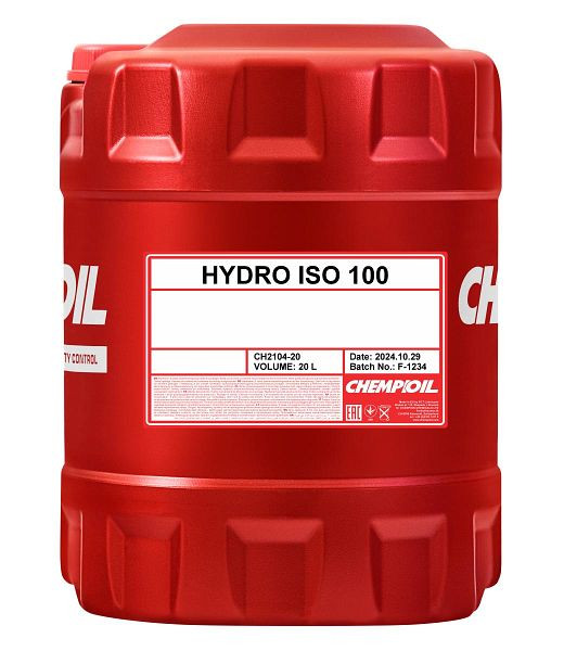 CHEMPIOIL Hydrauliköl 2104 Hydro ISO 100, VE: 20 l, CH2104-20