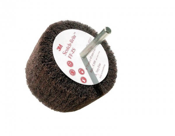 3M Scotch-Brite Lamellenbürste PF-ZS, braun, 100 mm, 45 mm, 6 mm, A MED, VE: 10 Stück, 7100093973