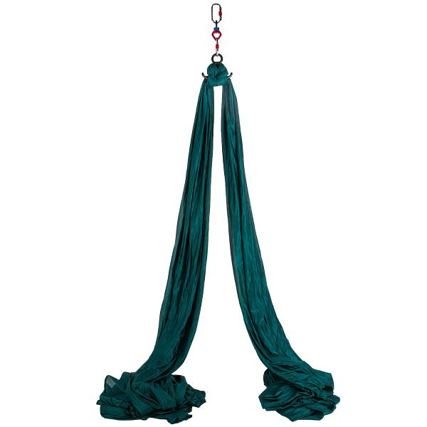 VEVOR Aerial Silks Fabric Luft Yoga Seidenset Yoga Hängematte Lufttanz Dunkelgrün 10M, YJDCML10X2.8M0001V0
