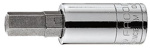 Facom Schraubendreheinsatz, Antrieb Innenvierkant 6,3 mm (1/4"), Abtrieb Innensechskant (Inbus) 10 mm, RT.10