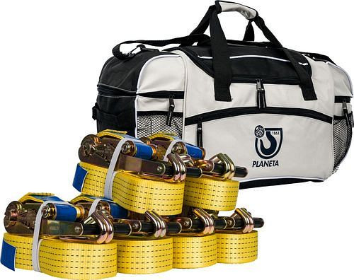 PLANETA Zurrgurtpaket C, 7-teilig, in einer praktischen Sporttasche, 306561