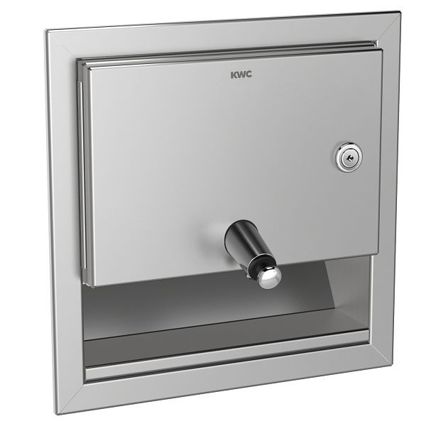 KWC Seifenspender, Rodan, Edelstahl, 241x243x132 mm, Unterputz, 2000090069