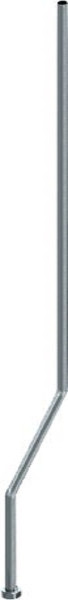 KWC Duschrohr, Durchmesser 18 mm, Überwurfmutter, Länge 1200 mm, Kröpfung 75 mm, 2030041522