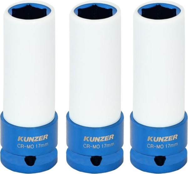 Kunzer Impact-Einsätze 1/2", Länge 85 mm, Satz 17er, VE: 3 Stück, 7RK0317