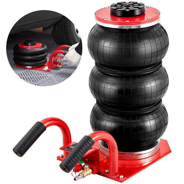 VEVOR Pneumatischer Wagenheber Triple Bag Air Jack 3 t, Dreifachbeutel-Luftheber 140-450 mm Hubhöhe Airbag-Luftwagenheber, QNQJDSTSDB3T6FRDFV0