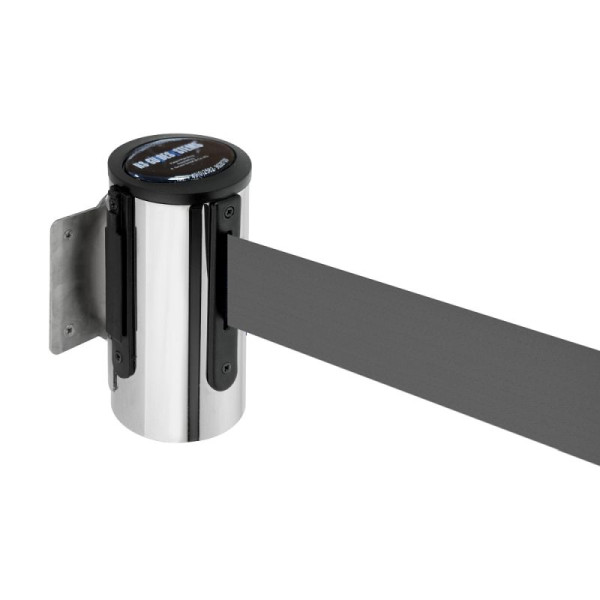 Stein HGS Wandgurtkassette -P-Line Future-, chrom, grau, mit Gurtendstück (Standard), 12850g-0802