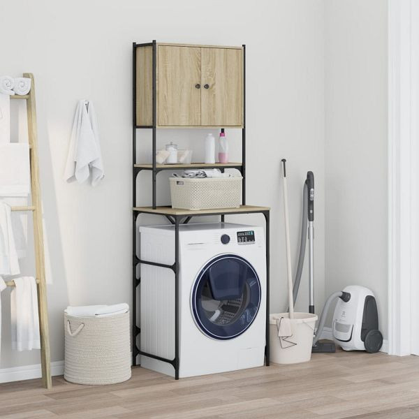vidaXL Waschmaschinenschrank Sonoma-Eiche 68x48,5x194 cm, 847864