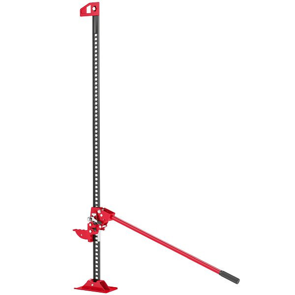 HOMCOM Farm Jack Wagenheber 135 cm 3000 kg Tragkraft Offroad Stockwinde aus Stahl Rot+Schwarz, C20-080V00RD