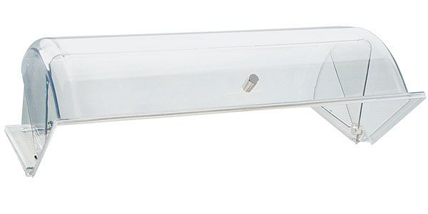 APS Rolltop-Haube, 44 x 33,5 cm, Höhe: 17 cm, SAN, transparent, verchromter Griff, 09013