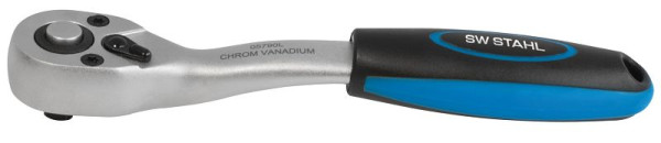 SW-Stahl Umschaltknarre, 1/4", ERGO-Ausführung, Kunststoffhalter, 05790SB