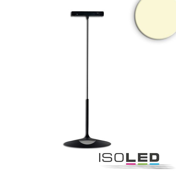 ISOLED Track48 Hängeleuchte Shade 5,5W, 120°, 48V DC, schwarz, 3000K, DALI dimmbar, 116303