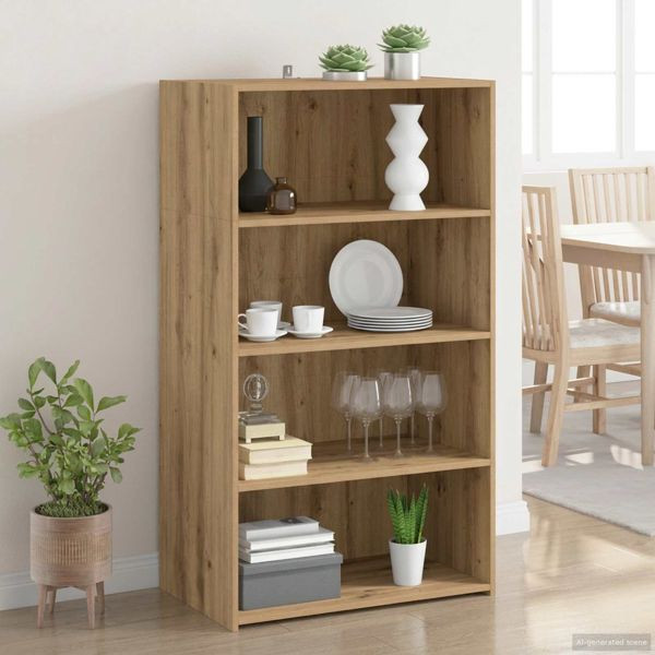 vidaXL Highboard Artisan-Eiche 70 x 41 x 124 cm Holzwerkstoff, 8015671