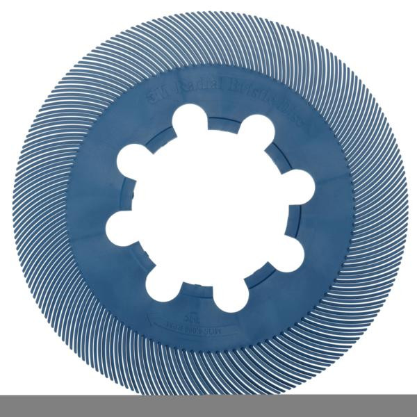 3M Scotch-Brite Radial Bristle Brush BB-ZB Einzelsegment, blau, 152,4 mm, P400, Typ C (Nachfüllpackung), VE: 80 Stück, 7000144604