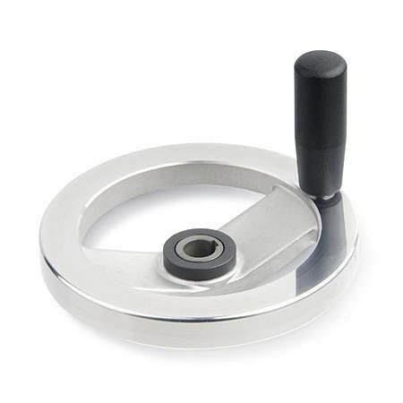 Ganter Sicherheits-Handräder mit Nadellager (GN 322.5-140-K12-A-ZI), 322.5-140-K12-A-ZI