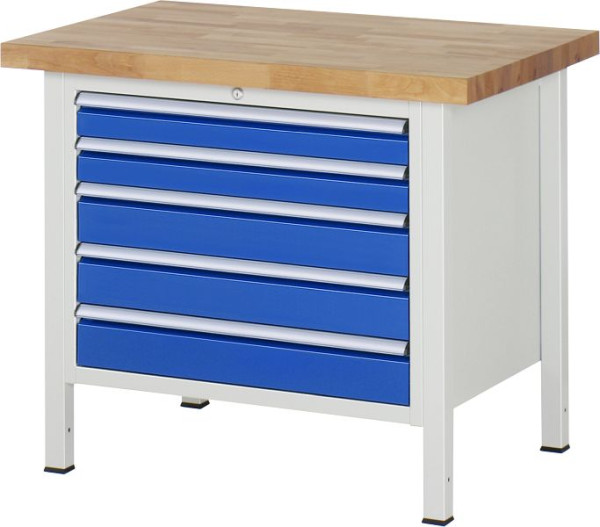 RAU Werkbank Serie 8000 - Modell 8271, B1000 x T700 x H840 mm, 13-8271A2-107B4S.11