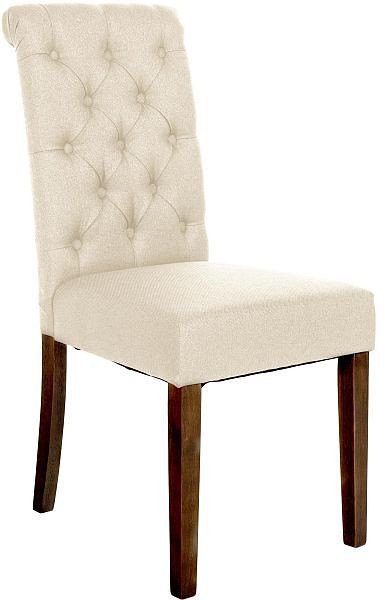 CLP Esszimmerstuhl Lisburn Stoff, creme, 314449, 4251756420482