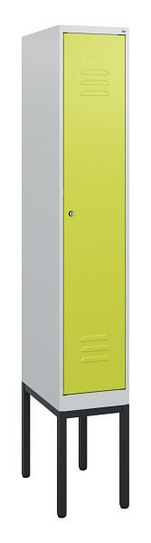 C+P Umkleidespind Classic PLUS, Gestell, 1950x300x500mm, 7035/0024, Zylinderschloss, 0800305-10 S10025