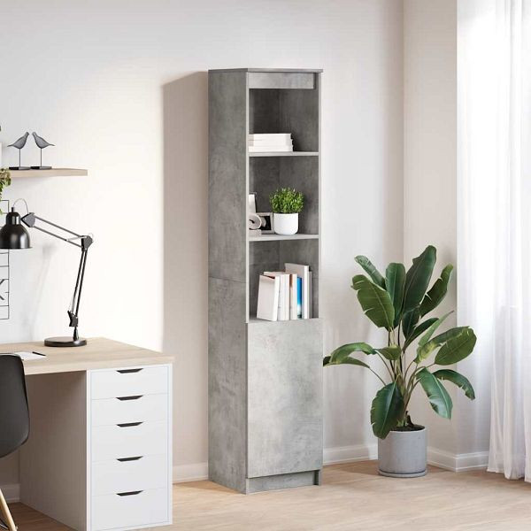 vidaXL Highboard Betongrau 37,5x35x180 cm Holzwerkstoff, 861673