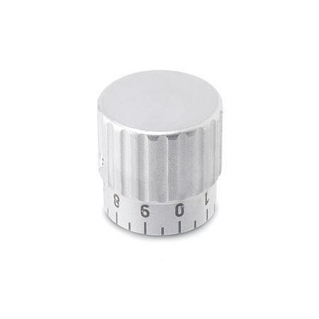 Ganter Drehknöpfe, Edelstahl (GN 436.1-28-B6-A-MT), VE: 5 Stück, 436.1-28-B6-A-MT