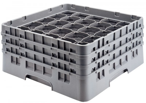 Cambro Spülkorb mit 36 Fächer Camrack® 15,5 cm Soft Grau, 36S534151