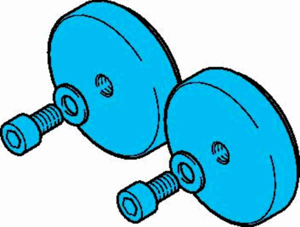 di-soric MB-MHS-2 Magnethalteset, Haftkraft 9,0 kg (2x), 209863