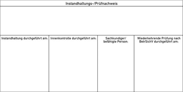 Moedel Instandhaltungs-/Prüfnachweis mit Ihrem Firmeneindruck, Folie, 120x60mm, VE: 100 Stück/Rolle, 56204