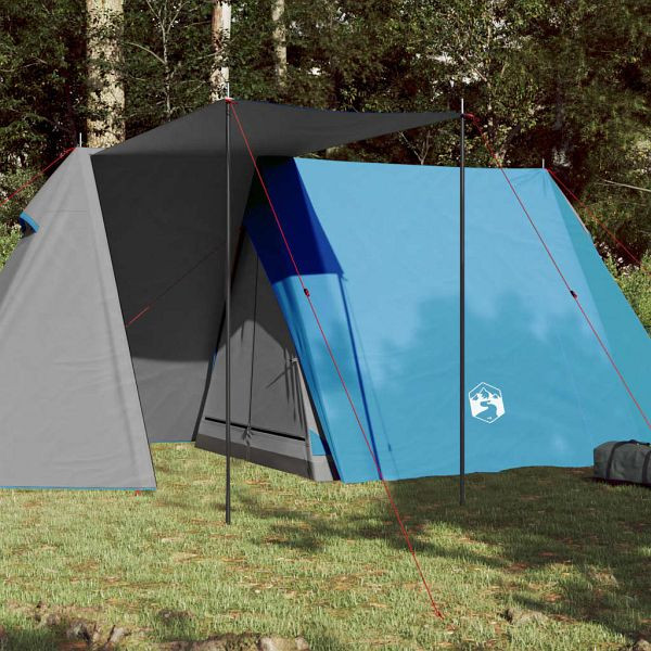 vidaXL Campingzelt 3 Personen Blau Wasserfest, Polyester, 94366