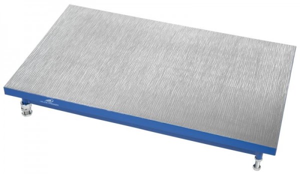 HELIOS PREISSER Prüfplatte, aus Spezialguss, DIN 876/1, 500 x 500 mm, 478119