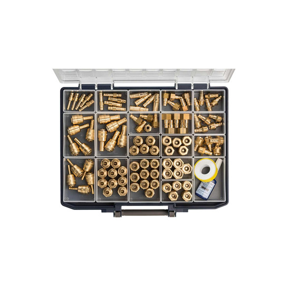 Riegler Sortimentsbox, Schnellverschlusskupplung und Stecknippel NW 7,2 »cl«, 131696