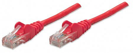 INTELLINET Netzwerkkabel, Cat5e, SF/UTP, CCA, RJ45-Stecker/RJ45-Stecker, 0,5 m, rot, 329996