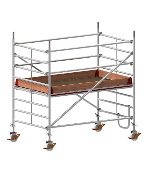 HYMER Fahrgerüst, Bühnenlänge 2,45 m, Rahmenteilbreite 1,50 m, Reichhöhe 3,40 m, 877303