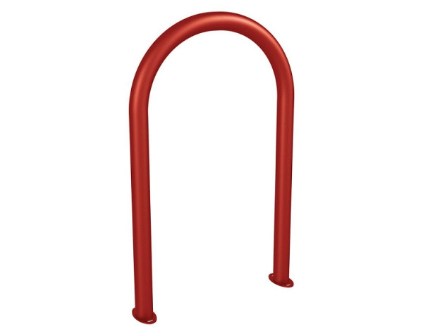 Procity Fahrradbügel in Büroklammerform Ø60 mm - Auf Bodenplatten, RAL 3004, 291051.3004