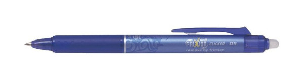 PILOT Tintenroller FriXion Clicker - 0,3 mm, blau, radierbar, BLRT-FR5-L