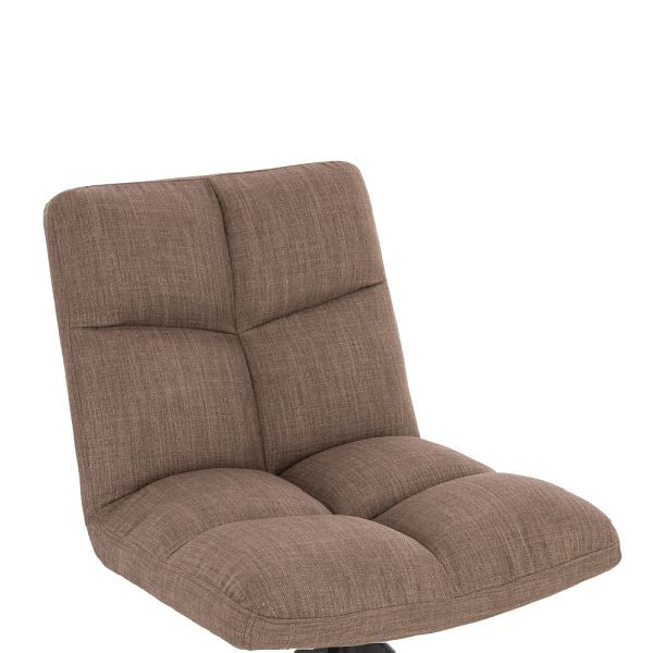 HOME DELUXE Esszimmerstuhl drehbar 2er Set NODA – Webstoff Grau/Braun, 49711