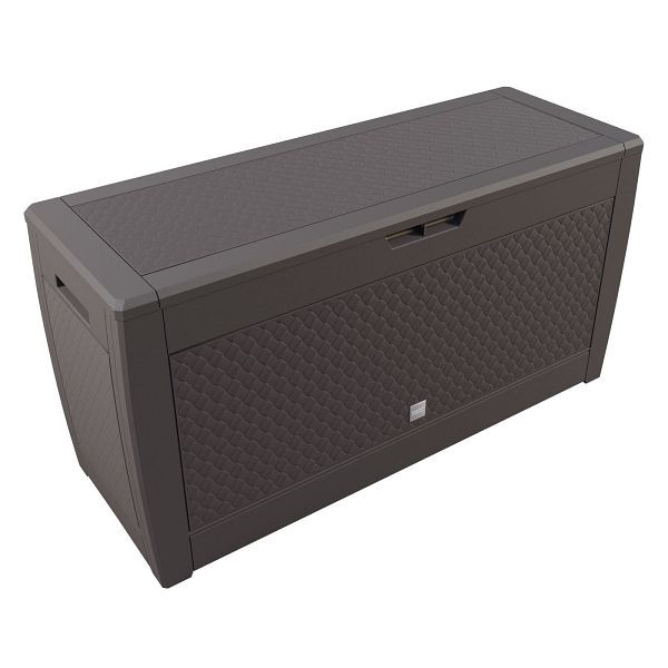 casaria Gartenbox Matuba 310L Braun Flechtoptik wasserdicht, 104255
