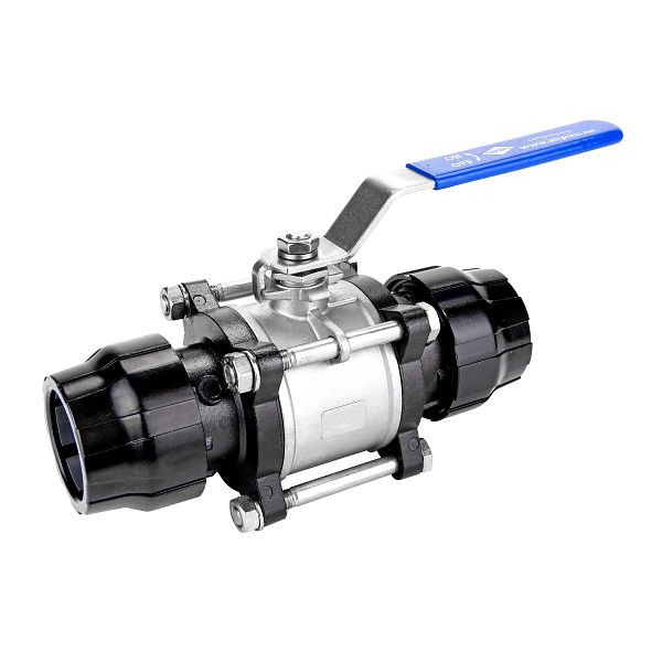 Airpress Aluminium Kugelhahn für Rohr 25 mm, 9ALRRIM25