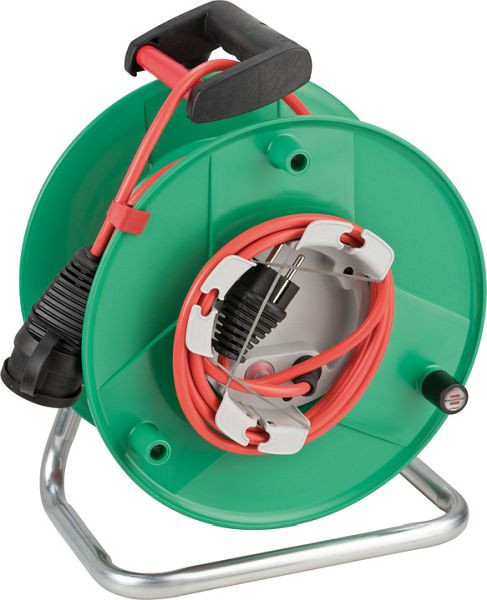 Brennenstuhl Garant G IP44 Gartenkabeltrommel (für Rasenmäher mit 38+2m Kabel in rot, Spezialkunststoff, Verwendung im Freien), 1098560001