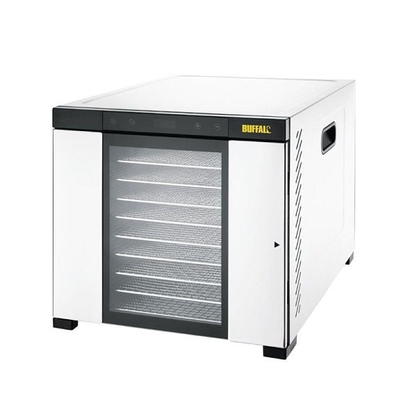 Buffalo Edelstahl Dörrgerät, Leistung: 1 kW, 230 V, 10 Ablagen aus Edelstahl, CS950