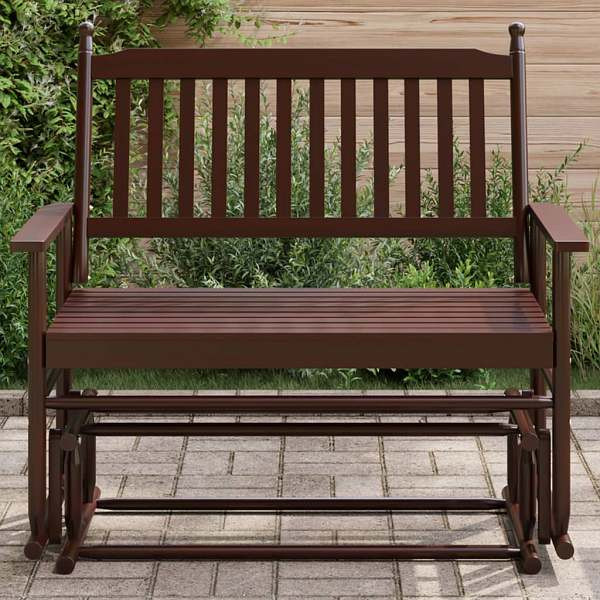 vidaXL Schaukelbank Braun 118x70x104,5 cm Massivholz Pappel, 4008867