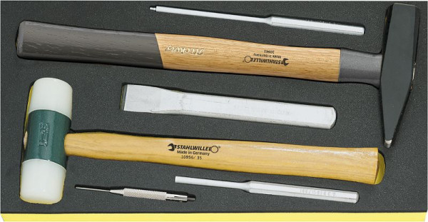 STAHLWILLE Hammer, Meißel etc. in TCS Nr.TCS102-109/10956/10960/6 1/3-Teilung 6-teilig, 96838181