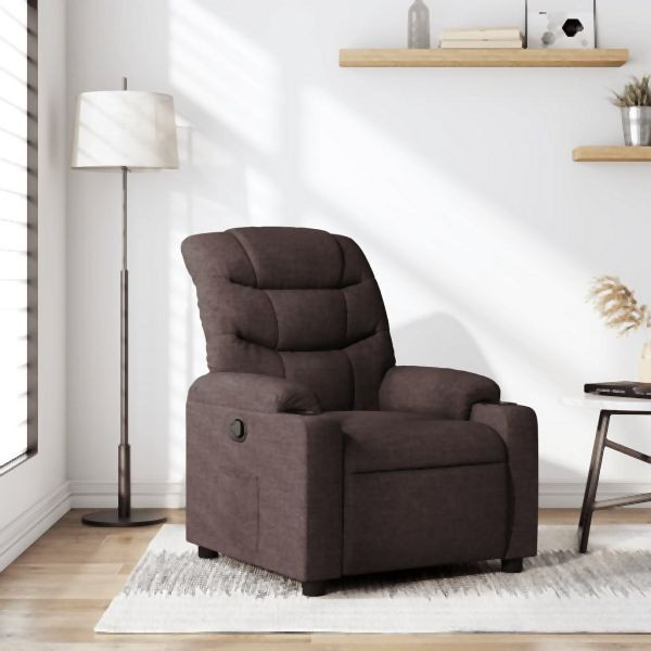 vidaXL Relaxsessel Dunkelbraun Stoff, Entspannung, 374152